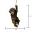 Whimsical Hanging Monkey Garden Sculpture - Resin Chimp Ornament for Indoor & Outdoor Decor