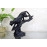 Black Panther Sculpture - Geometric Art Piece Featuring a Majestic Big Cat