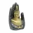 Abhaya Mudra Resin Statue, Fearless Protection Decor for Living Room, Meditation Space & Altar, Black & Gold Buddha Hand Ornament