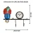 Wall Decorative Krishna Clock Key Holder in Metal | Elegant Lord Krishna Wall Hanging with Key Hooks | Home & Office Décor Gift